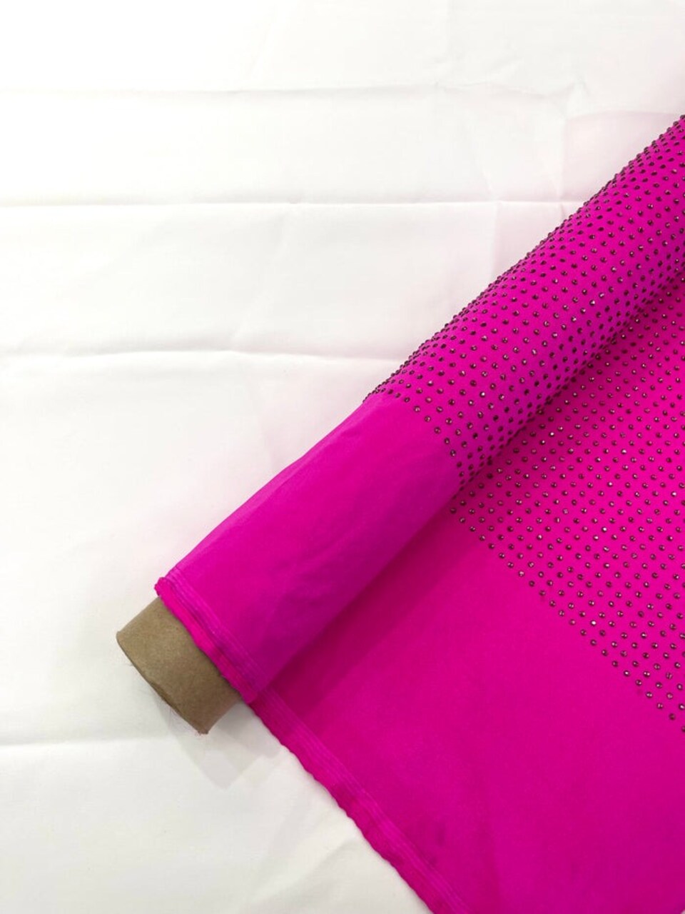 1 Yard Rhinestone Stretch Spandex Fabric Nylon for Costumes, Leggings & Décor Width 54"